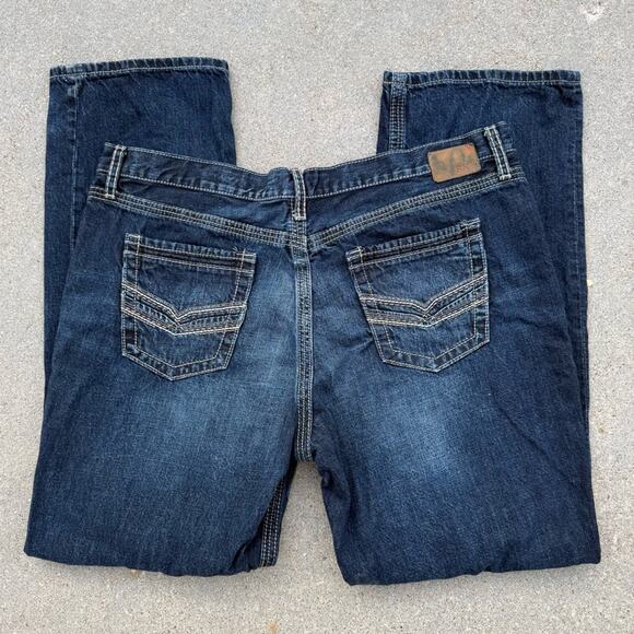 Buckle BKE Seth 42L Straight Leg Men's Blue Jeans Style ABM1731 Dark Wash - Picture 1 of 8